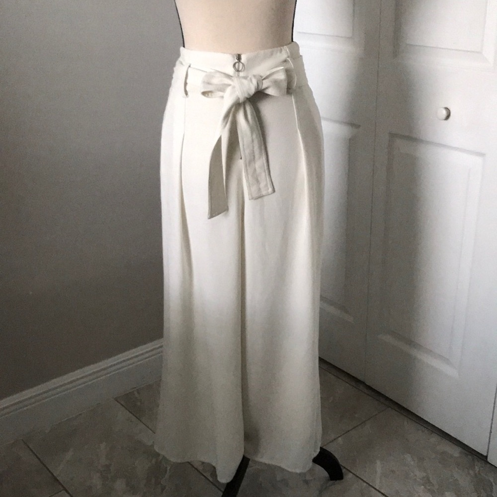 PROENZA SCHOULER Crepe Belted Wide Leg Pants | 4